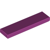 Lego destička 1x4 hladká, purpurová (4621180, 6078305)